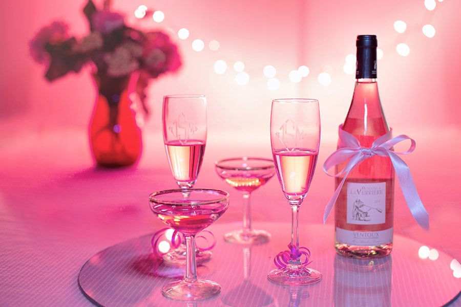 Pink champagne