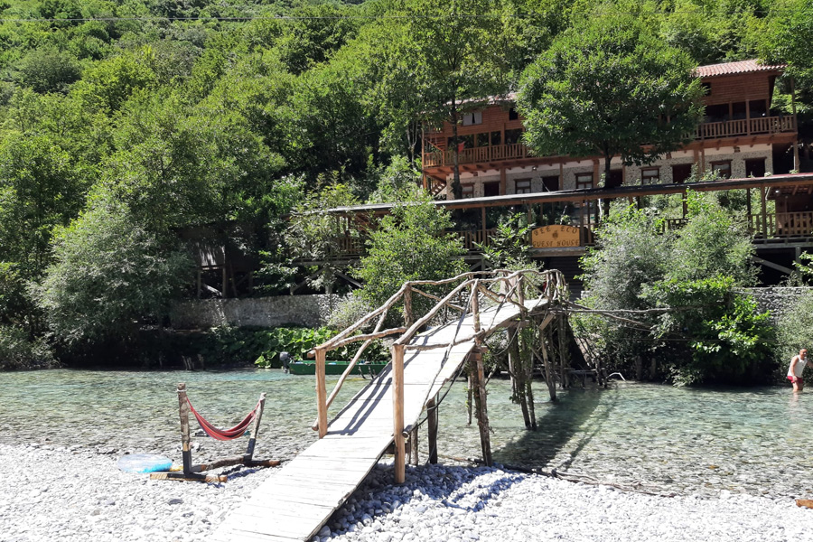 wooden walkway albania
