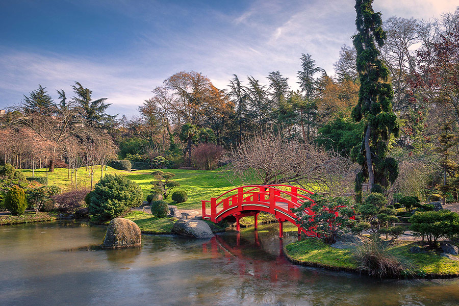 Pierre Baudis Japanese garden Toulouse France