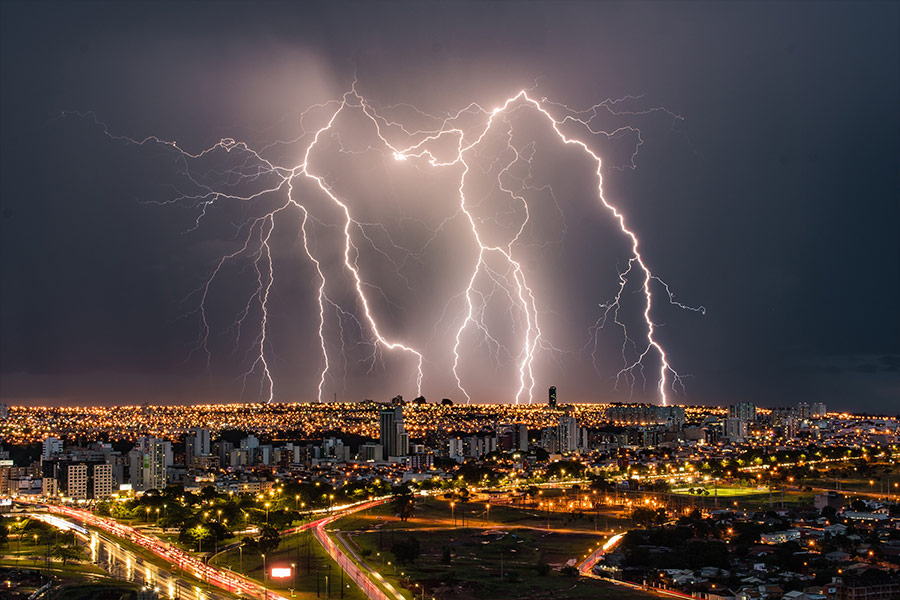 Lightning Brazil night