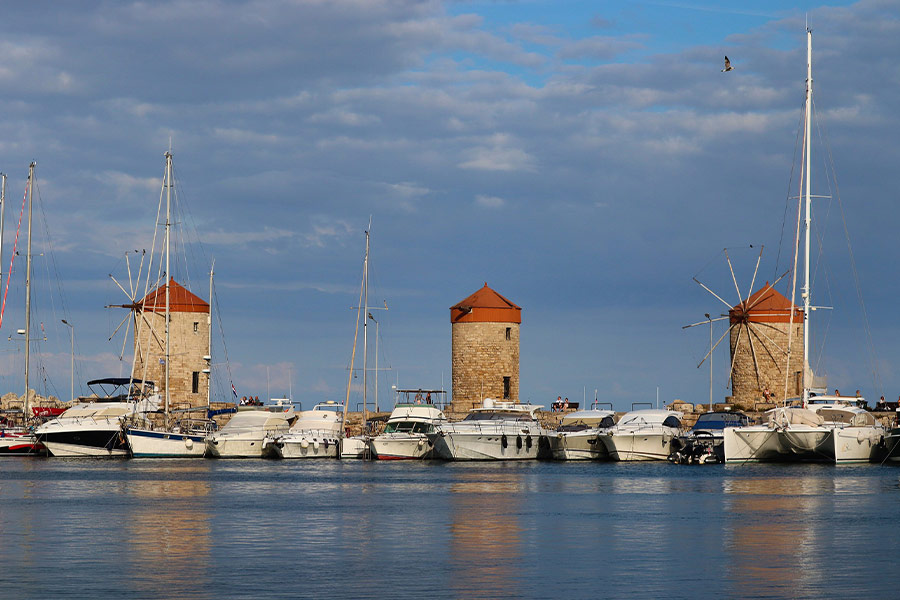 Rhodes Greece Island port