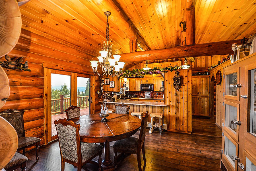 Rustic kitchen interior