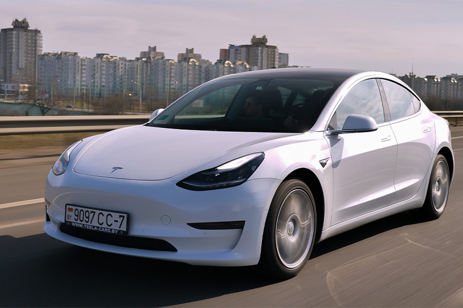 Minsk belarus tesla model performance