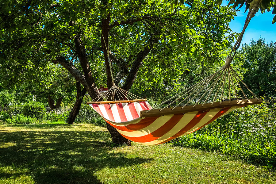 Striped hammock