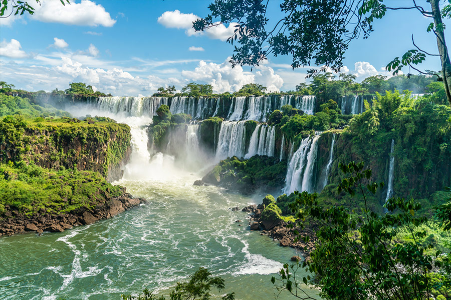 Iguazu falls from Argentine national park