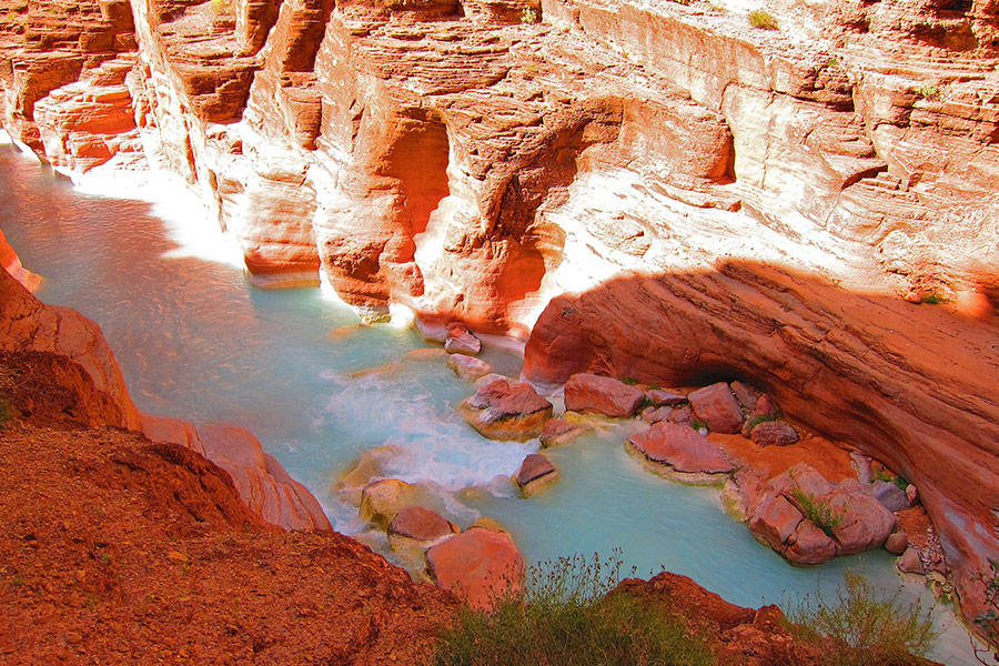 Colorado river gorge canyon