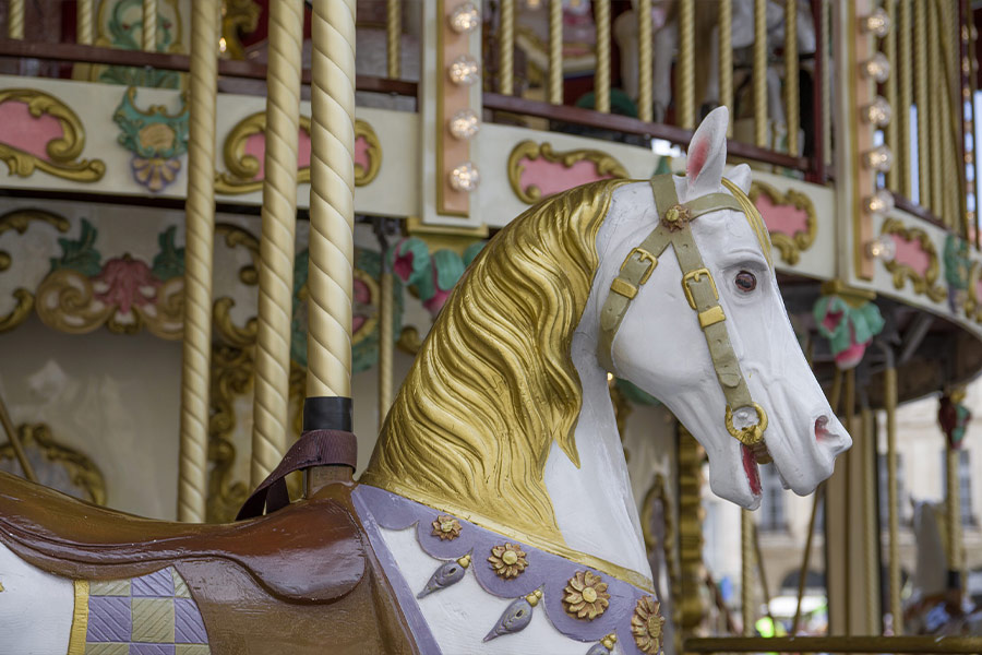 Kids game merry go round