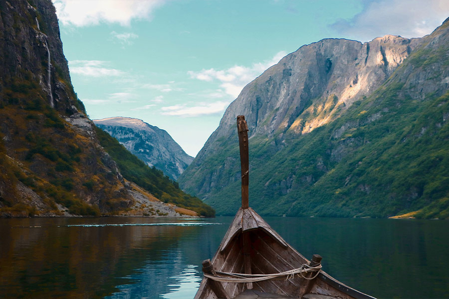 Viking drakar boat