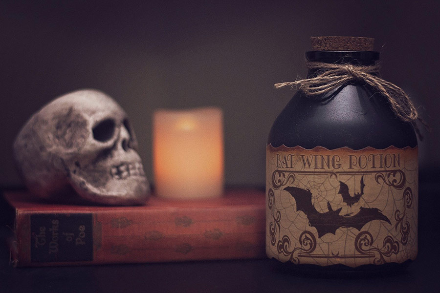 Spooky halloween potion poison