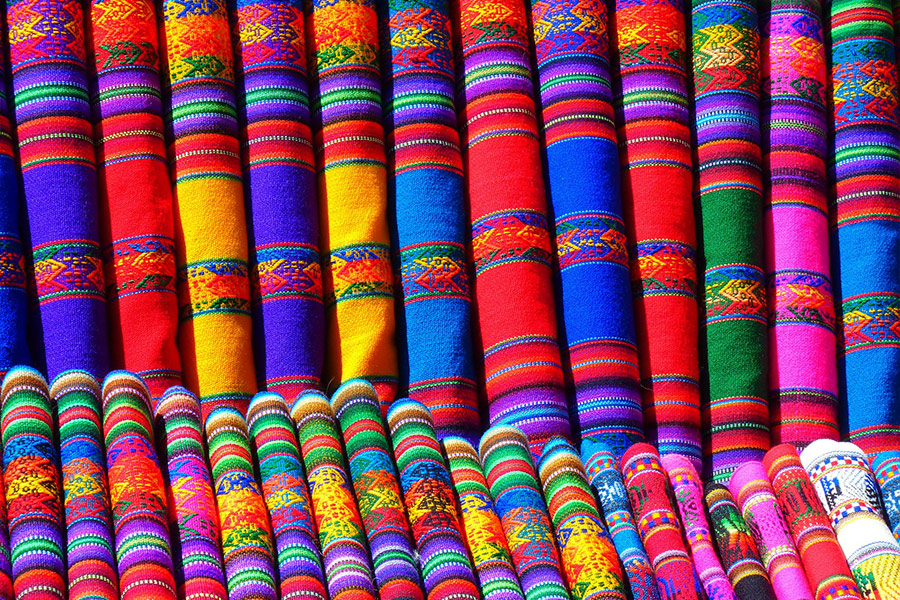 Colorful mexican fabric