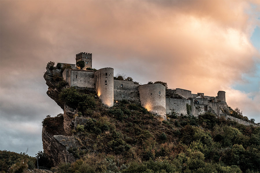 Fortresses in the rock italy