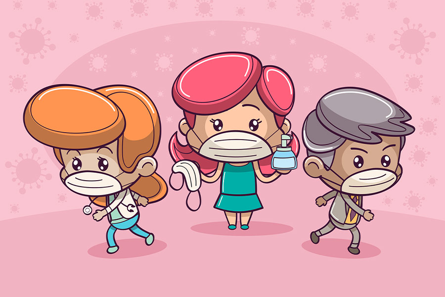 No mask no entry sign for kids