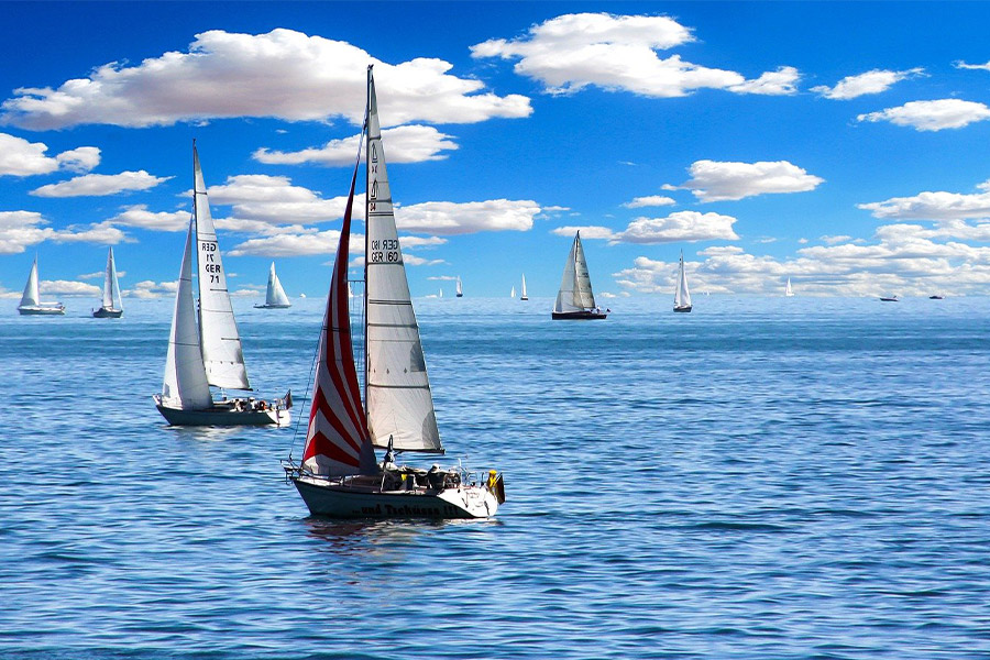 Sailing boat vacations holiday summer