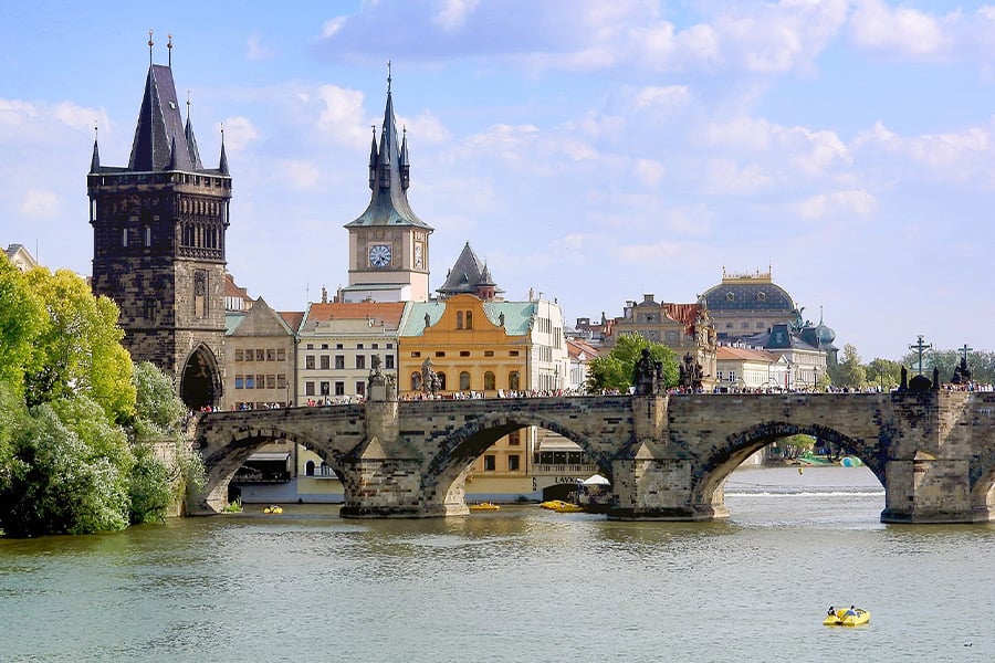 The old town bridge tower Prague