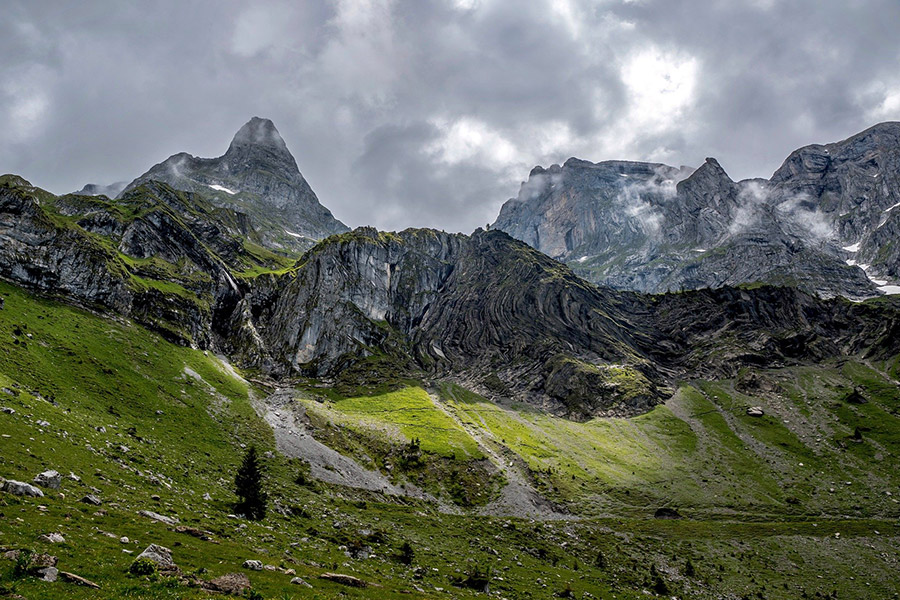 Alpine mountains nature landscape Switzerland