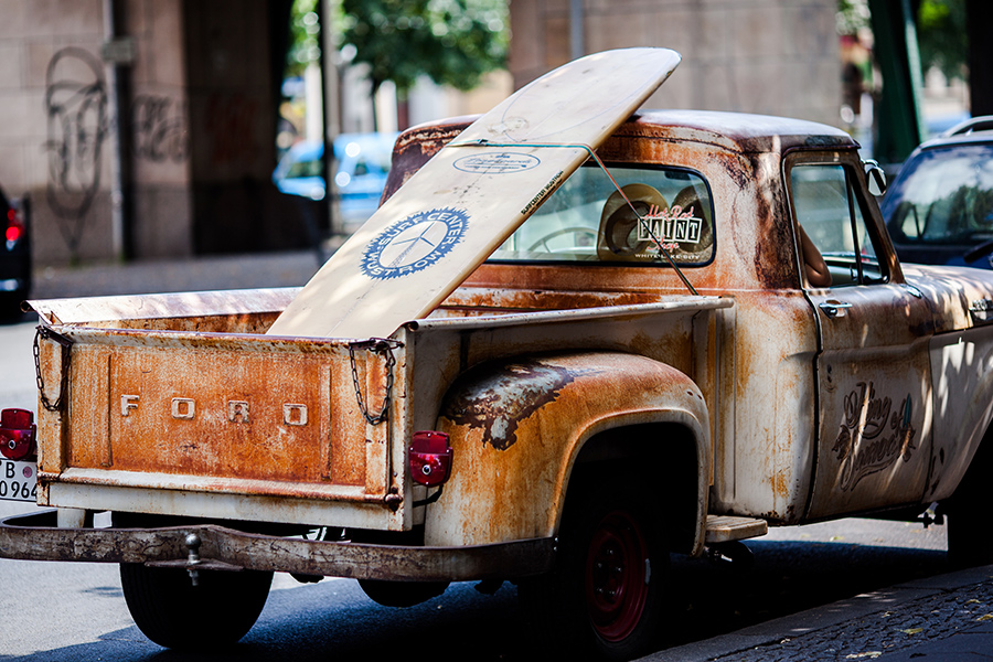 Vintage pickup truck