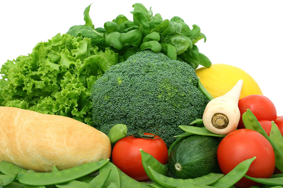 Salad vegetables diet