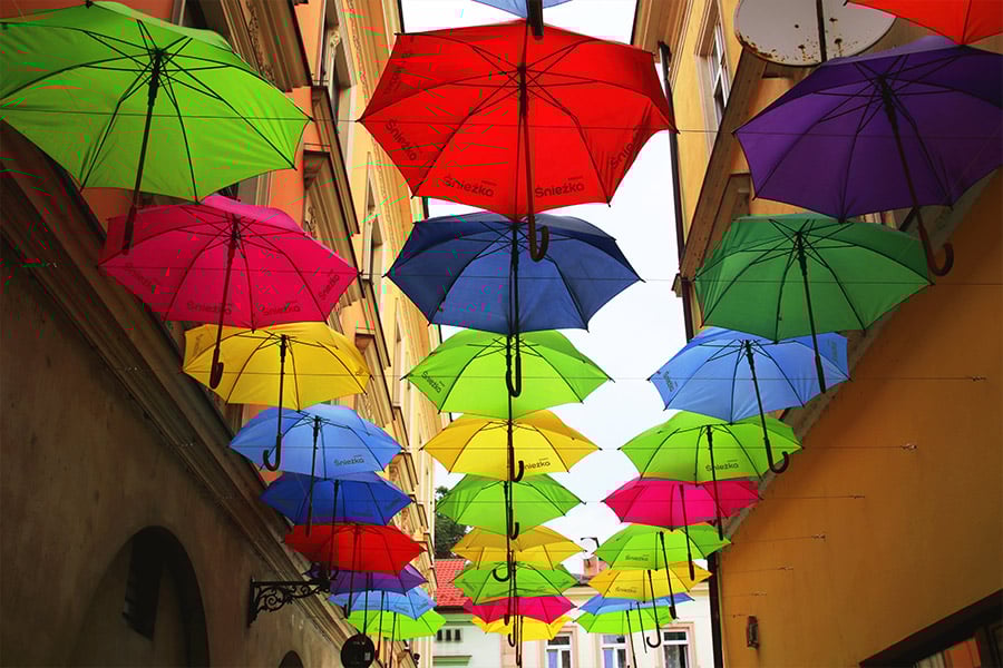 Umbrellas jigsaw