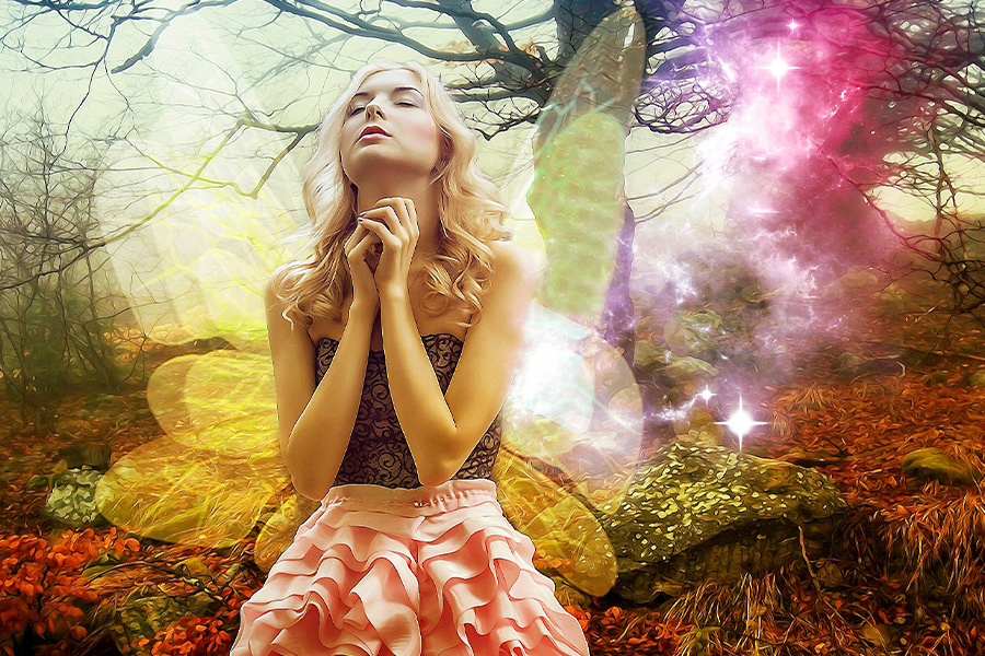 Fantasy spiritual woman