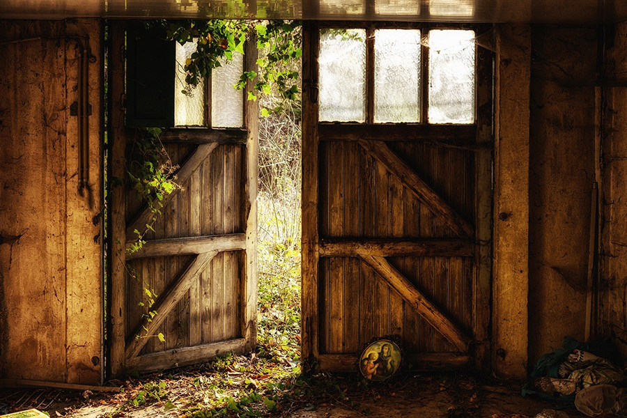 Wooden door