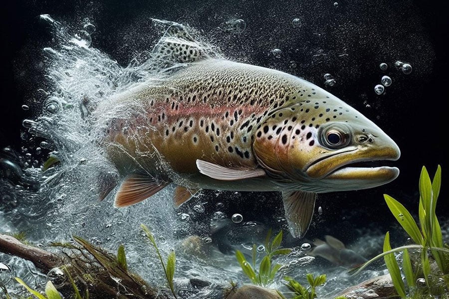 Forel, een vis uit de familie Salmonidae.