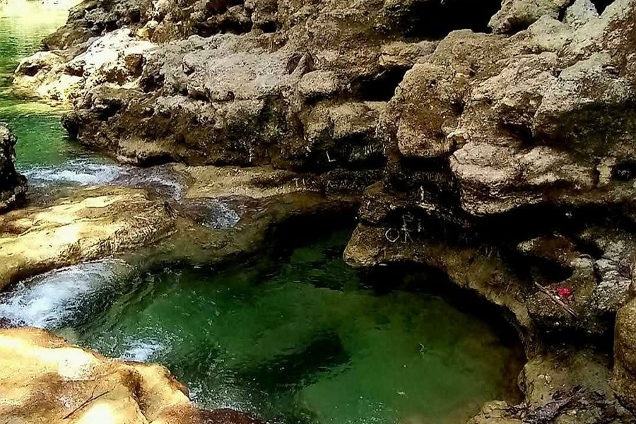 Blue hole natural attraction