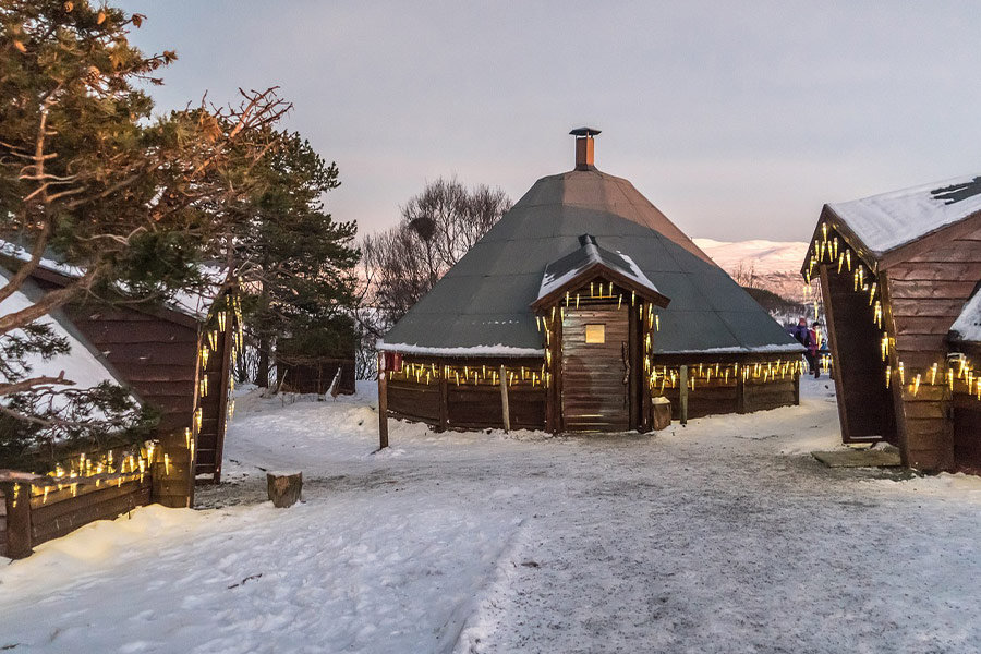 Winterhut Tromso Noorwegen