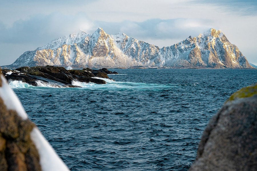 Fjord Norwegen Lofoten Naturlandschaft