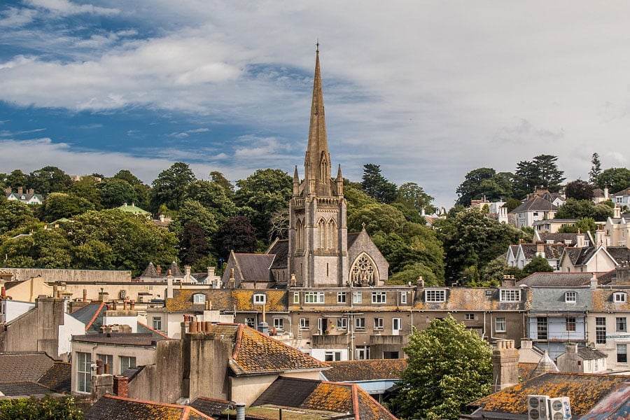 Ciudad de la vieja Inglaterra