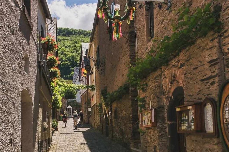Landschaft der Beilsteiner Straße in Deutschland