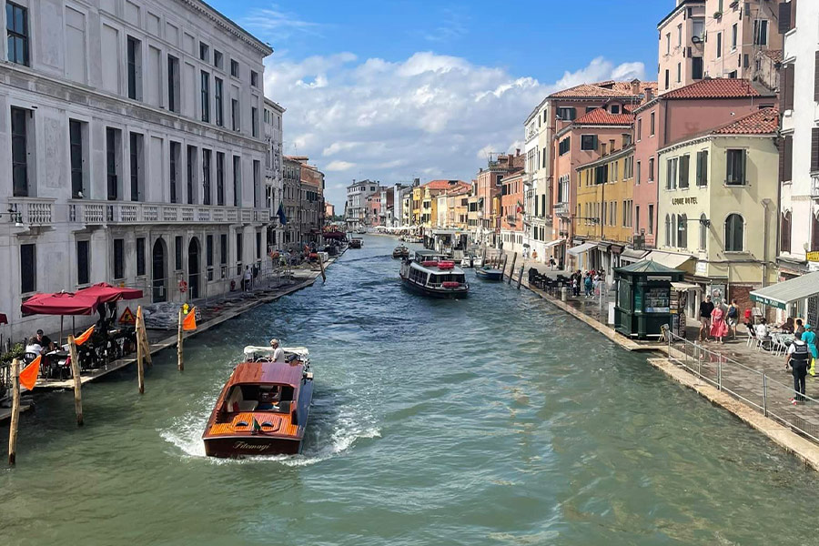 Zona turística de Venecia, Italia