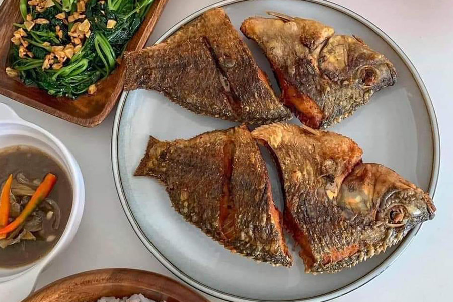 Gebratener Fisch Tilapia