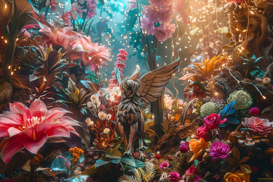 Sehr farbenfroher und zauberhafter Garten