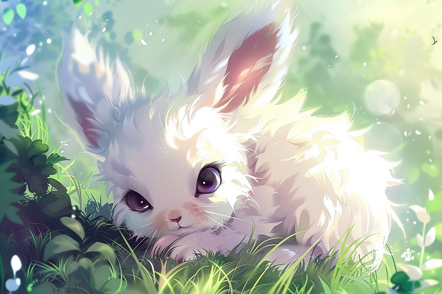 Śliczne zwierzę z anime