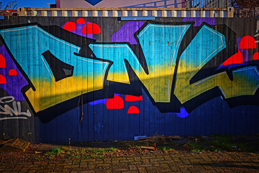 Graffiti sztuki ulicznej 1