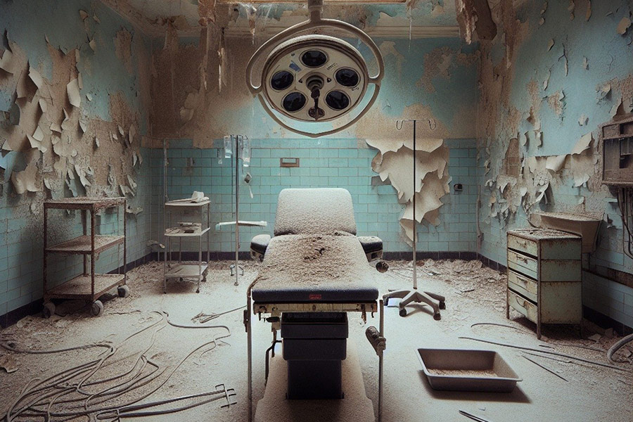 Opuszczona sala operacyjna