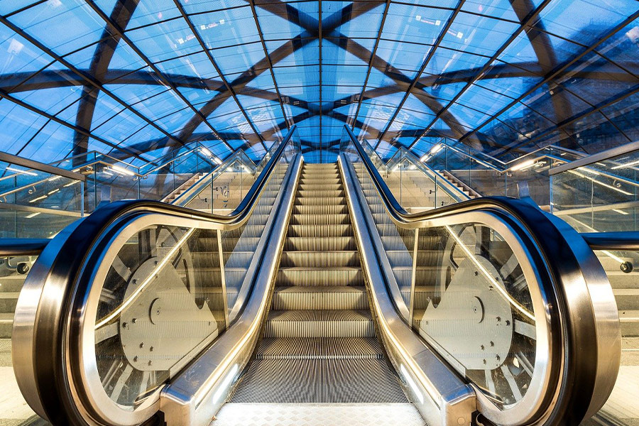 Estación de escaleras mecánicas