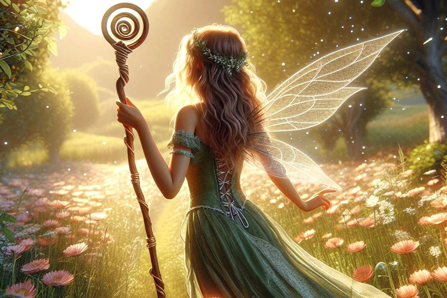 Fantazja o kwiatach wróżek