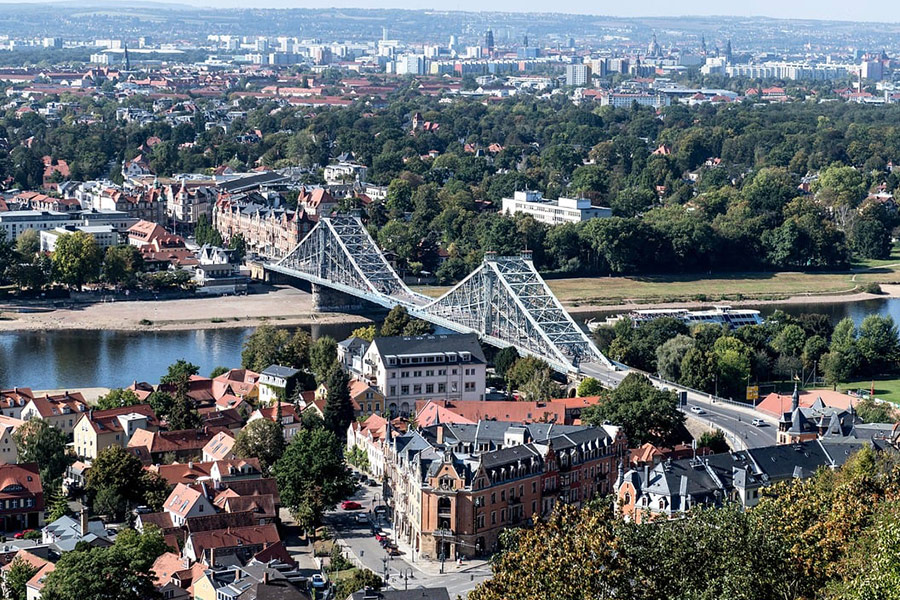 Paisaje de la ciudad de Dresde
