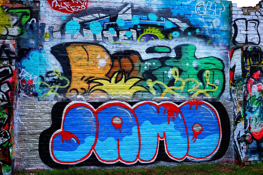 Graffiti sztuki ulicznej 11