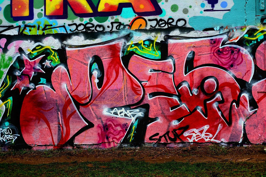 Graffiti sztuki ulicznej 7