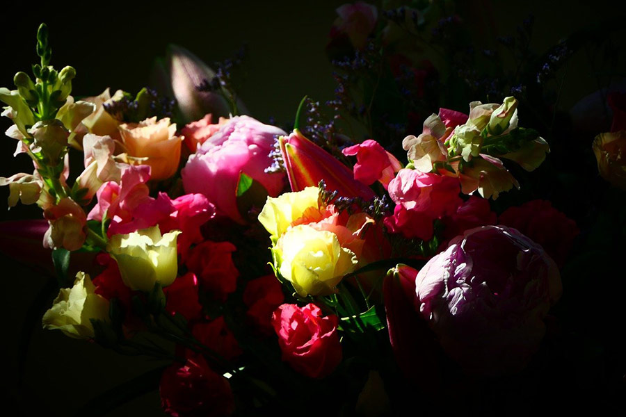 Kleurrijke mix boeket bloemen