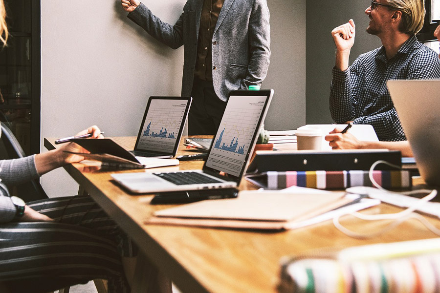 Zespół spotkań w biurze pracy