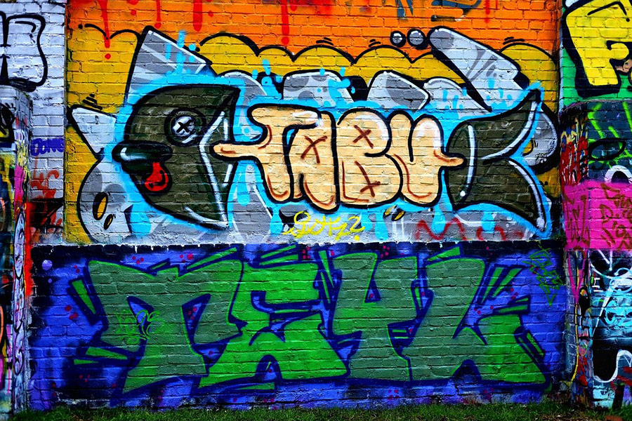 Graffiti sztuki ulicznej 12