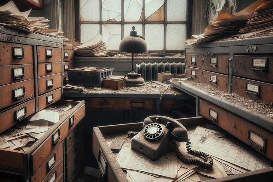 Wygenerowana przez sztuczną inteligencję fabryka budynków