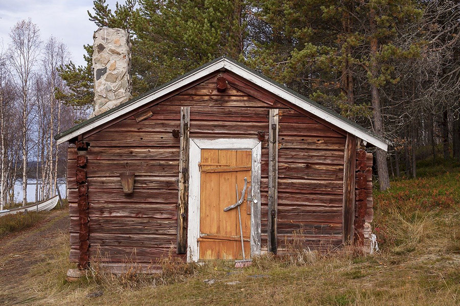Cabin forest coast