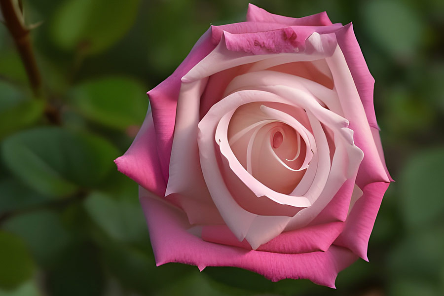 White pink rose