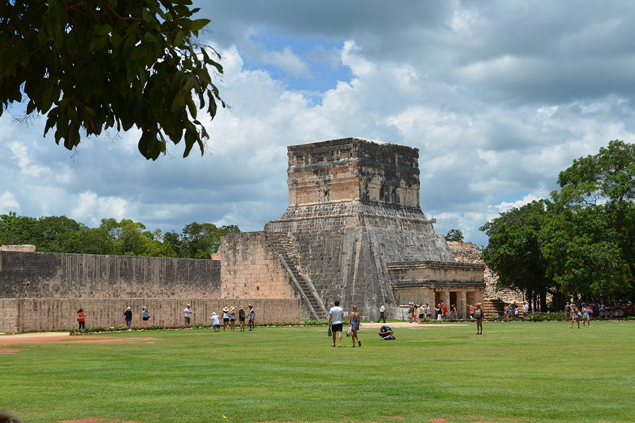 Mayan Mexico pyramid