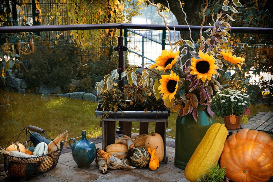 Fall pumpkin halloween decoration