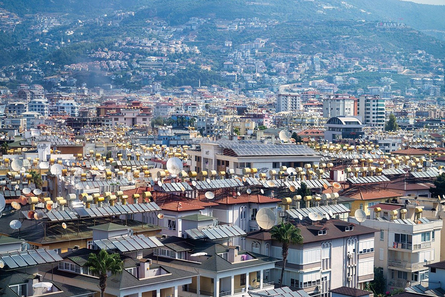 Houses landscape Alanya Turkey